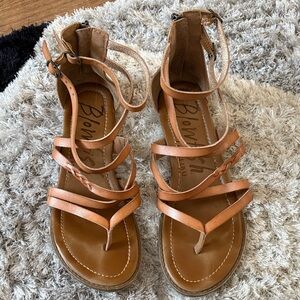 Blowfish Women's Brown Leather Strappy Sandals